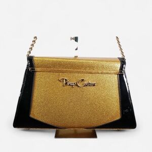 Pinup Couture Gold and Black Women's Bag
